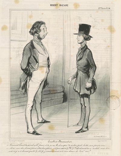 Excelente posicionamento de Honoré Daumier