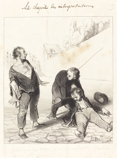 Você não deveria me chamar de familiar, eu estou em... de Honoré Daumier
