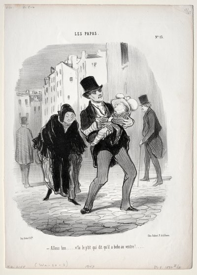 Pais, prato 13: Venha, querido ..., 1847. de Honoré Daumier