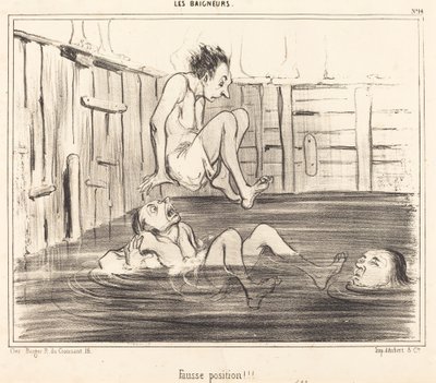 Posição errada!!! de Honoré Daumier
