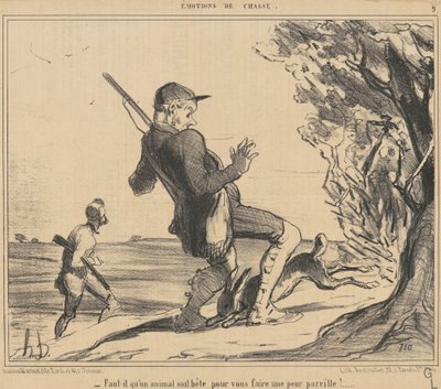 Um animal deve ser estúpido de Honoré Daumier