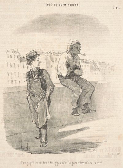 Ele deve ter fumado cachimbo aquele de Honoré Daumier