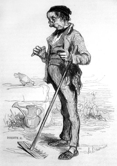 Anuidade de jardinagem de Honoré Daumier