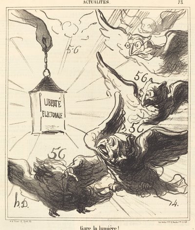 Gare la lumière! de Honoré Daumier