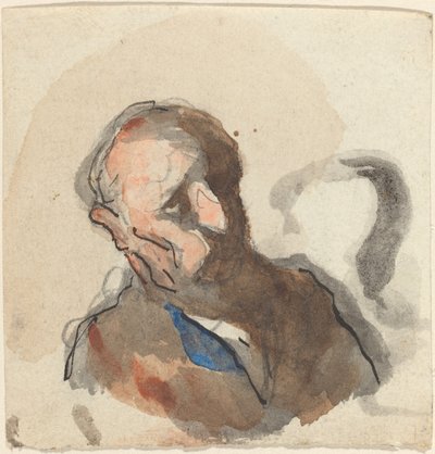 Cabeça de um homem de Honoré Daumier