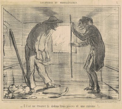 Você tem que me encontrar... três peças... de Honoré Daumier