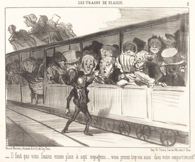 Ainda falta espaço... de Honoré Daumier