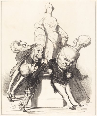 Eles afirmam que a apoiam de Honoré Daumier