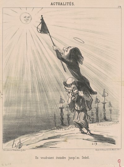 Eles gostariam de extinguir até o sol de Honoré Daumier