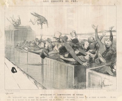 Impressões e compressões de viagem de Honoré Daumier