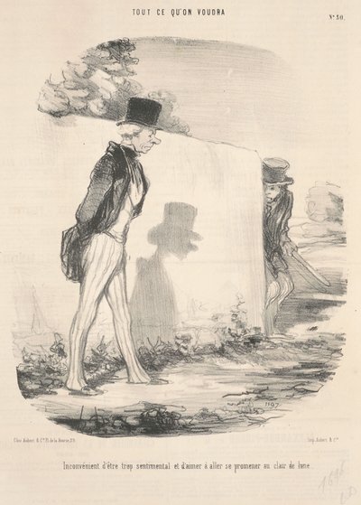Desvantagem de ser muito sentimental... de Honoré Daumier