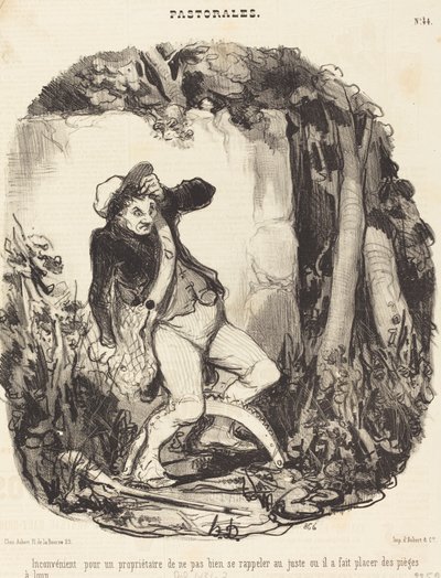 Desvantagem para um proprietário não... de Honoré Daumier