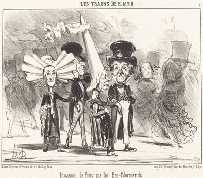 Invasion de Paris par les Bas-Normands de Honoré Daumier