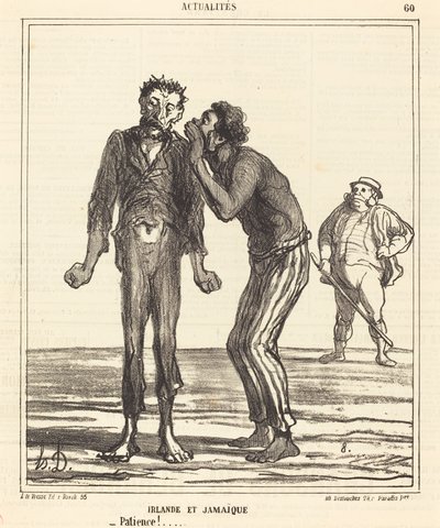 Irlanda e Jamaica - Paciência!... de Honoré Daumier