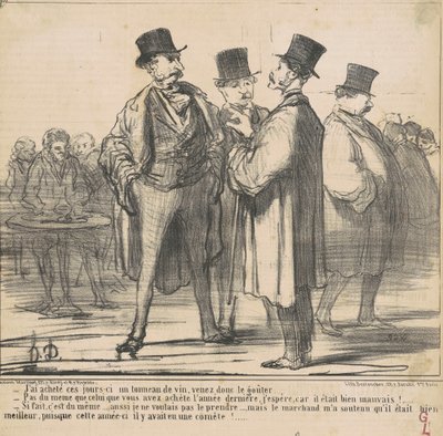 Comprei... um barril de vinho... de Honoré Daumier