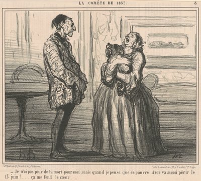 Eu não tenho medo da morte por mim... de Honoré Daumier