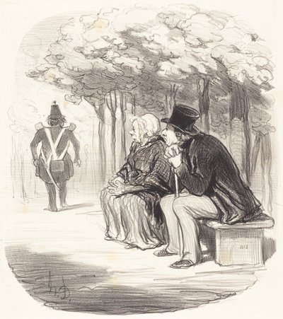 Não me surpreende que as mulheres tenham... gosto... de Honoré Daumier