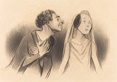 Je pars plus amoureux que... jamais... de Honoré Daumier