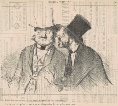Estou muito infeliz, se você quiser... de Honoré Daumier