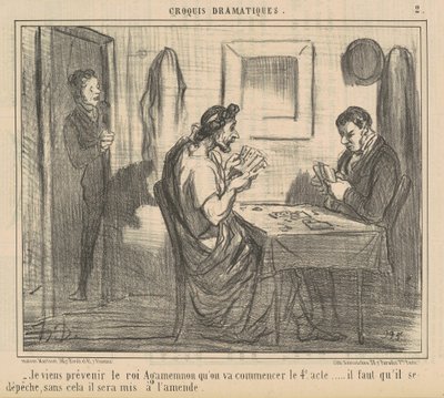 Venho avisar o Rei Agamenon... de Honoré Daumier
