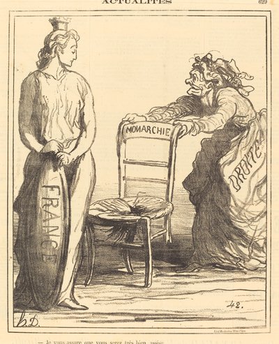 Je vous garantir que vous serez très bien assise de Honoré Daumier