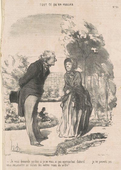 Peço desculpa se não te vi... de Honoré Daumier