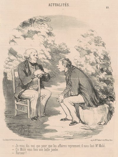 Digo-lhe que... precisamos do Sr. Molé... de Honoré Daumier