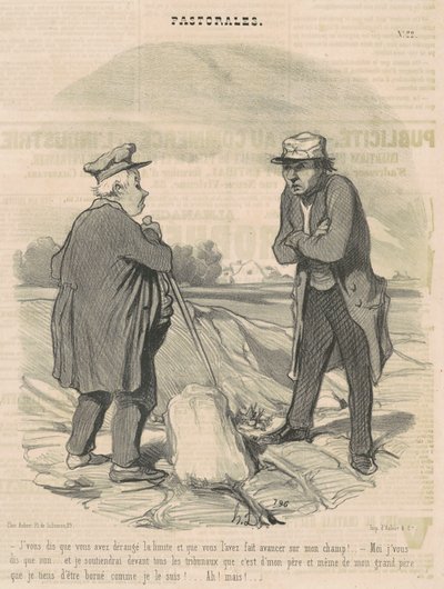 Eu te digo que você perturbou o limite... de Honoré Daumier