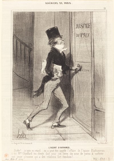 Agente Comercial de Honoré Daumier