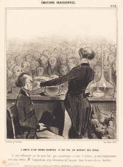 A amizade de um grande químico... de Honoré Daumier