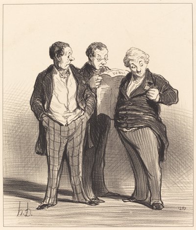 A proibição do uso de enfeites de Honoré Daumier
