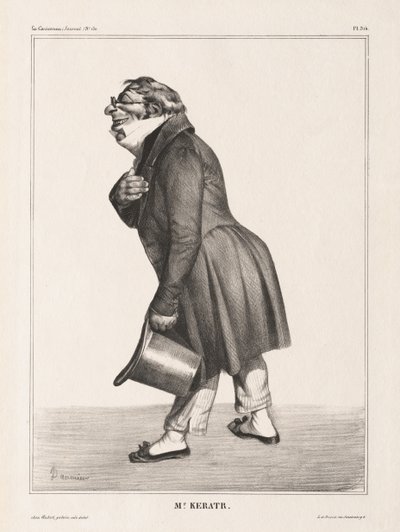 La Caricature, Pl. 314, Conde de. Queratria de Honoré Daumier