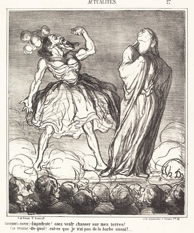 A mulher com barba de Honoré Daumier