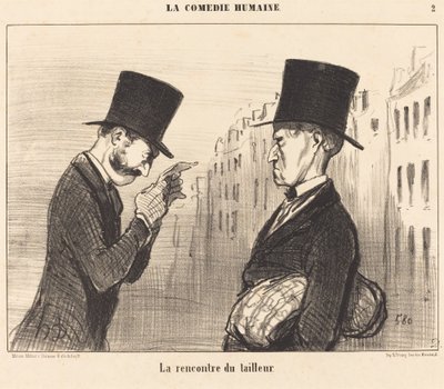 O encontro do alfaiate de Honoré Daumier