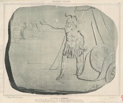 A Ira de Agamenon de Honoré Daumier