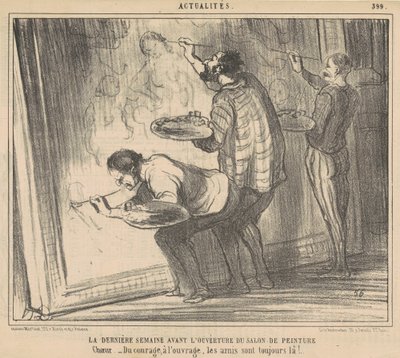 A última semana antes do show começar... de Honoré Daumier