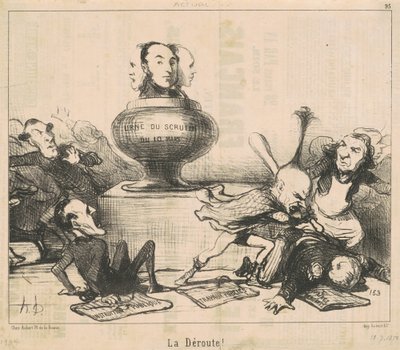 La dêroute! de Honoré Daumier