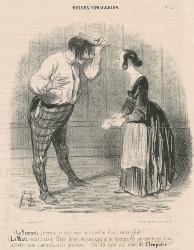 Esposa. Acabei de descobrir um pavio... de Honoré Daumier