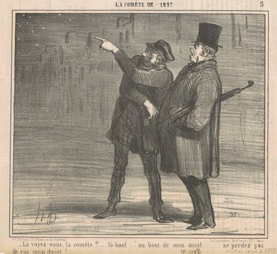 Você vê o cometa? ... de Honoré Daumier