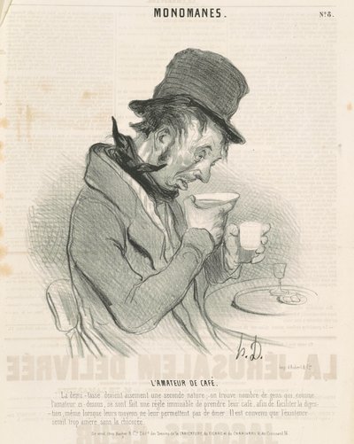 O amante do café de Honoré Daumier