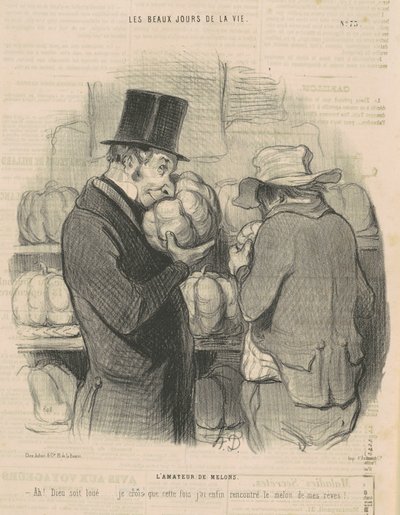 O amante do melão de Honoré Daumier
