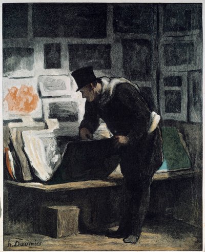 Estampas "amadoras" Desenho de Honore Daumier de Honoré Daumier