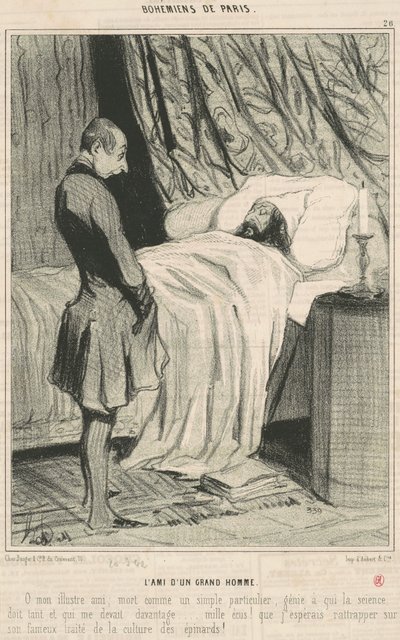 Amigo de um grande homem de Honoré Daumier