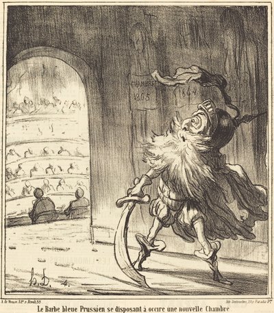 O Barba Azul da Prússia... de Honoré Daumier