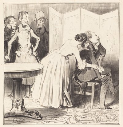 O Chevalier des Adrets é o amante... de Honoré Daumier