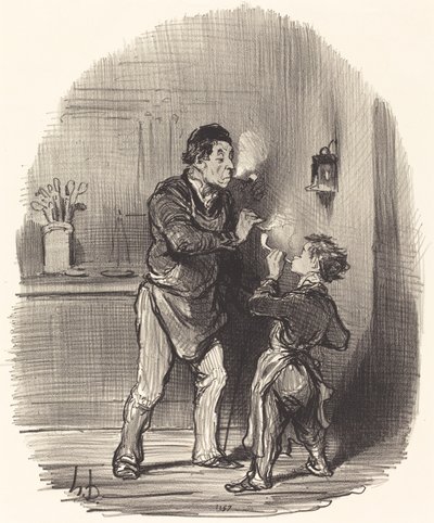 O filósofo Chiffonier de Honoré Daumier