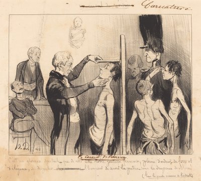 O Conselho de Revisão de Honoré Daumier