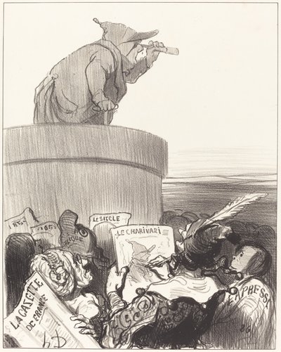 O Constitucional contemplando o horizonte político de Honoré Daumier