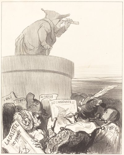 O Constitucional contemplando o horizonte político de Honoré Daumier