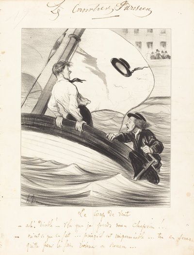A rajada de vento de Honoré Daumier